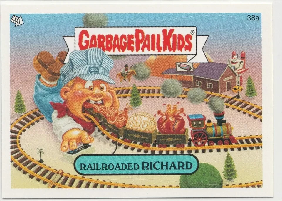 Railroaded Richard #38a Garbage Pail Kids GPK 2006 ANS5 All-New Series 5