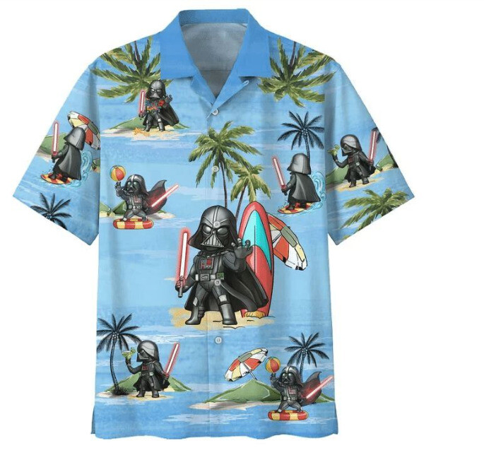 Darth Vader Summer Time Print 3D HAWAII SHIRT US Size Christmas Gift Halloween