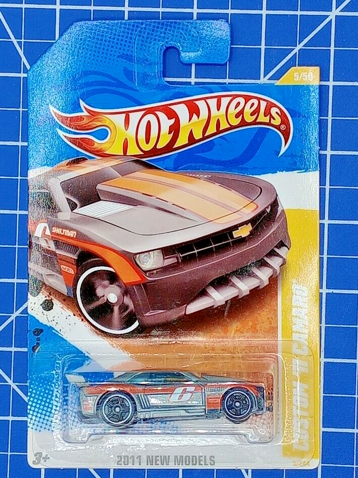 2011 Hot Wheels #5 New Models 5/50 CUSTOM '11 CAMARO Gray Variant w/Black Pr5 Sp