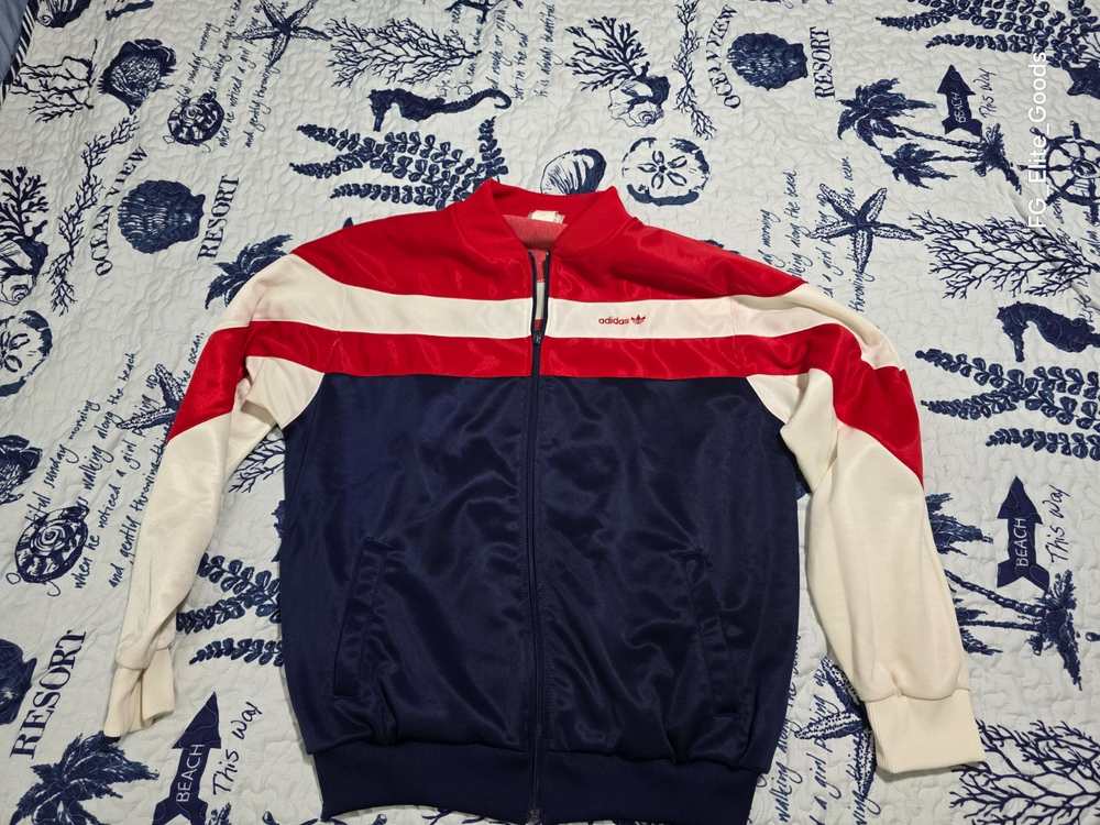 Vintage Adidas track jacket size XL 1980'S