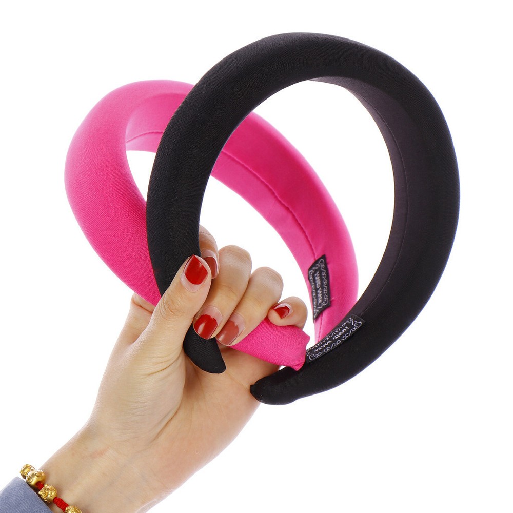 Milk Silk Candy Color Padded Headband for Women Sports Hair Hoop