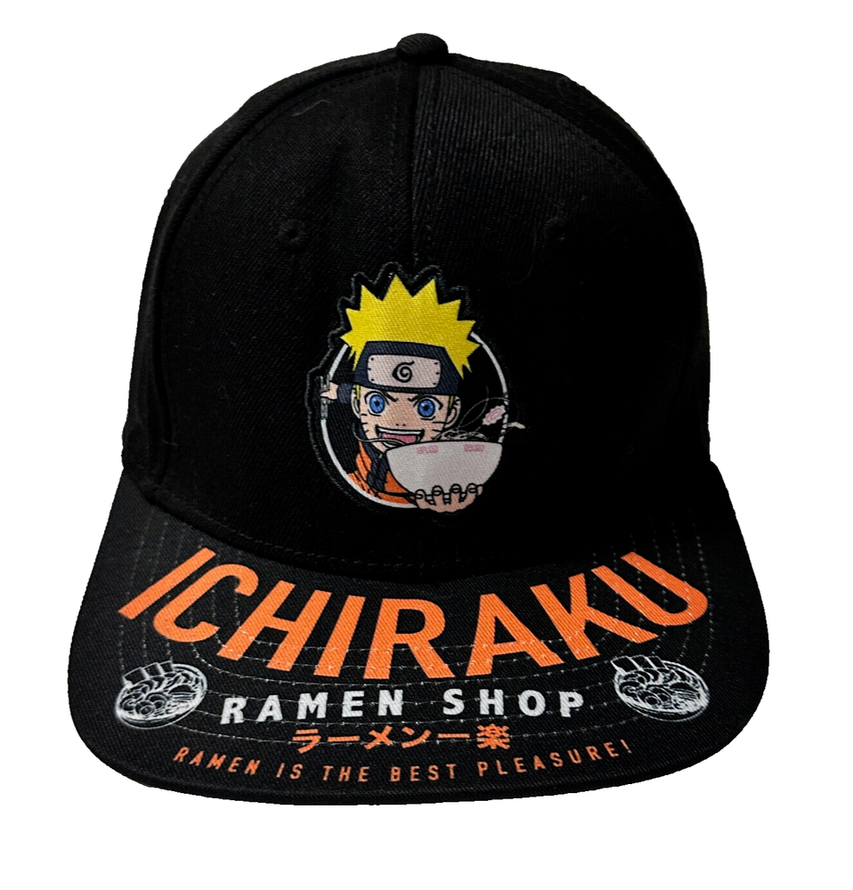 Naruto Ichiraku Ramen Shop Snapback Flat Bill Hat New Without Tags