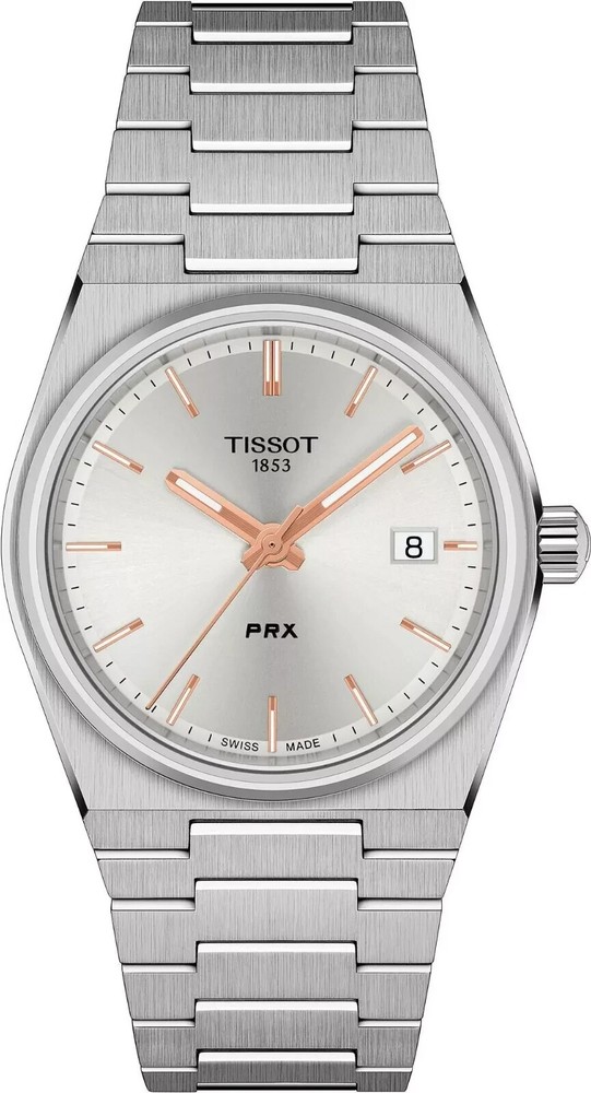 Tissot PRX Quartz Silver Dial Ladies Watch 35mm New in Box