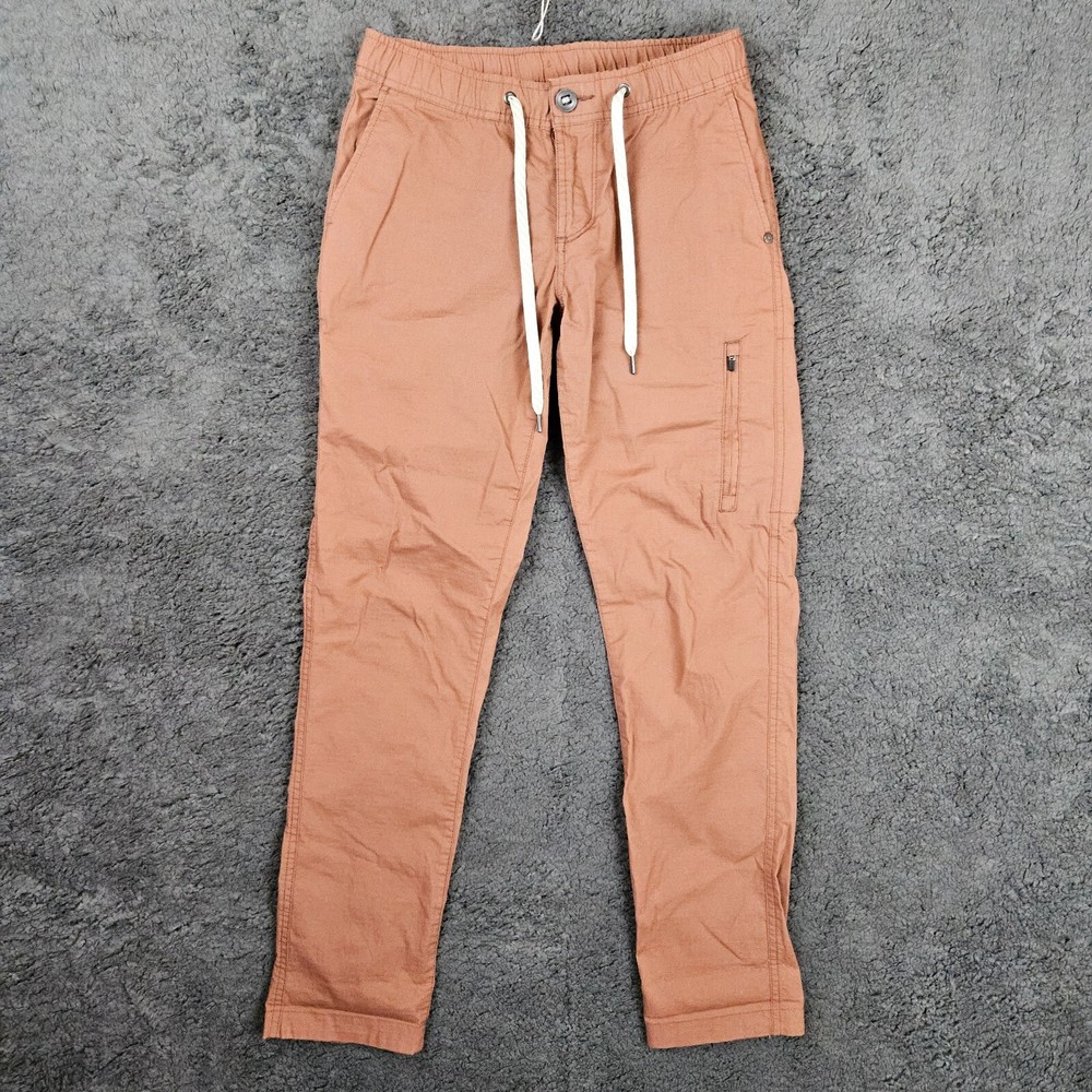 Vuori Pants Womens XS Brown Ripstop Drawstring Waist Organic Cotton Jogger
