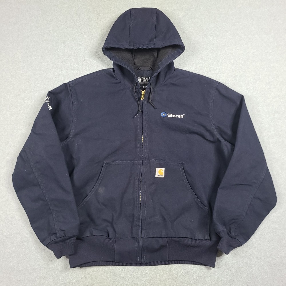 Carhartt Mens Duck Canvas Thermal-Lined Loose Fit Jacket Size L