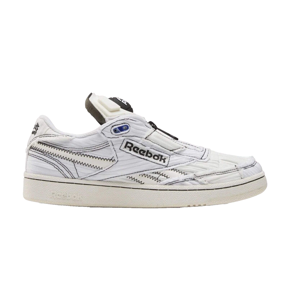 Men Reebok Club C 85 The Pump Market Tennis Shoes Size 9 White Black 100069832