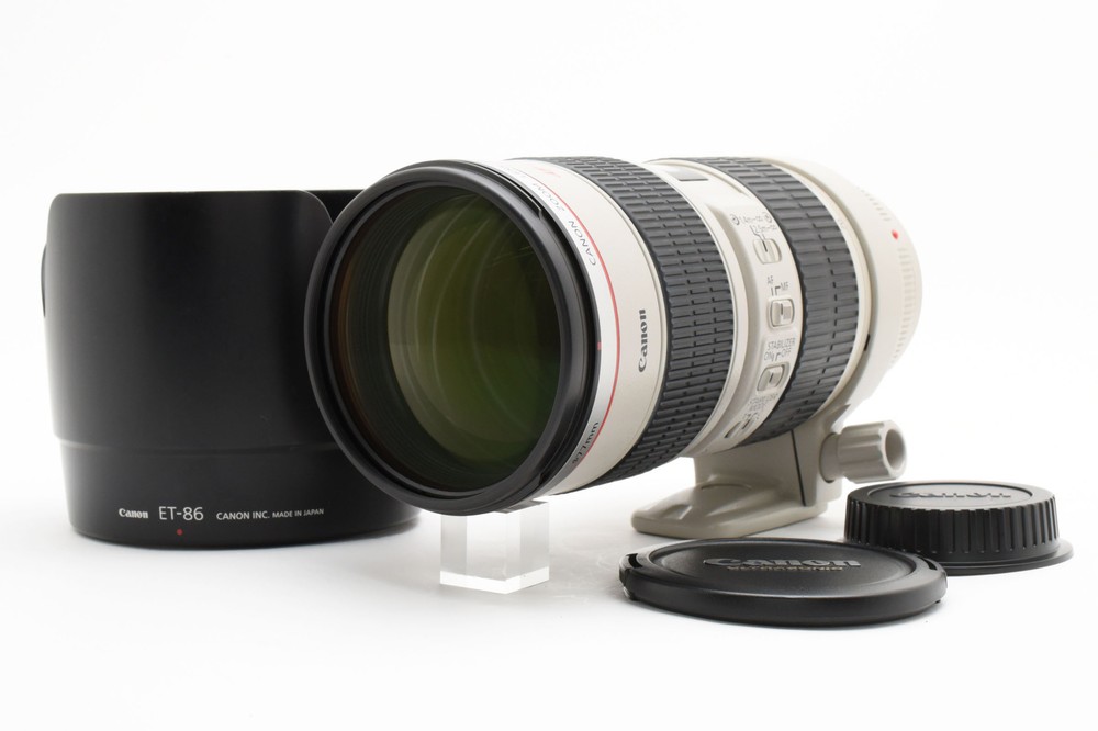 Canon EF 70-200mm f2.8 L IS USM Telephoto Zoom Lens with Hood MINT from Japan