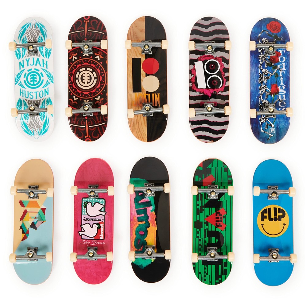 Tech Deck DLX Pro 10-Pack of Collectible Fingerboards For Skate Lovers Kids T...