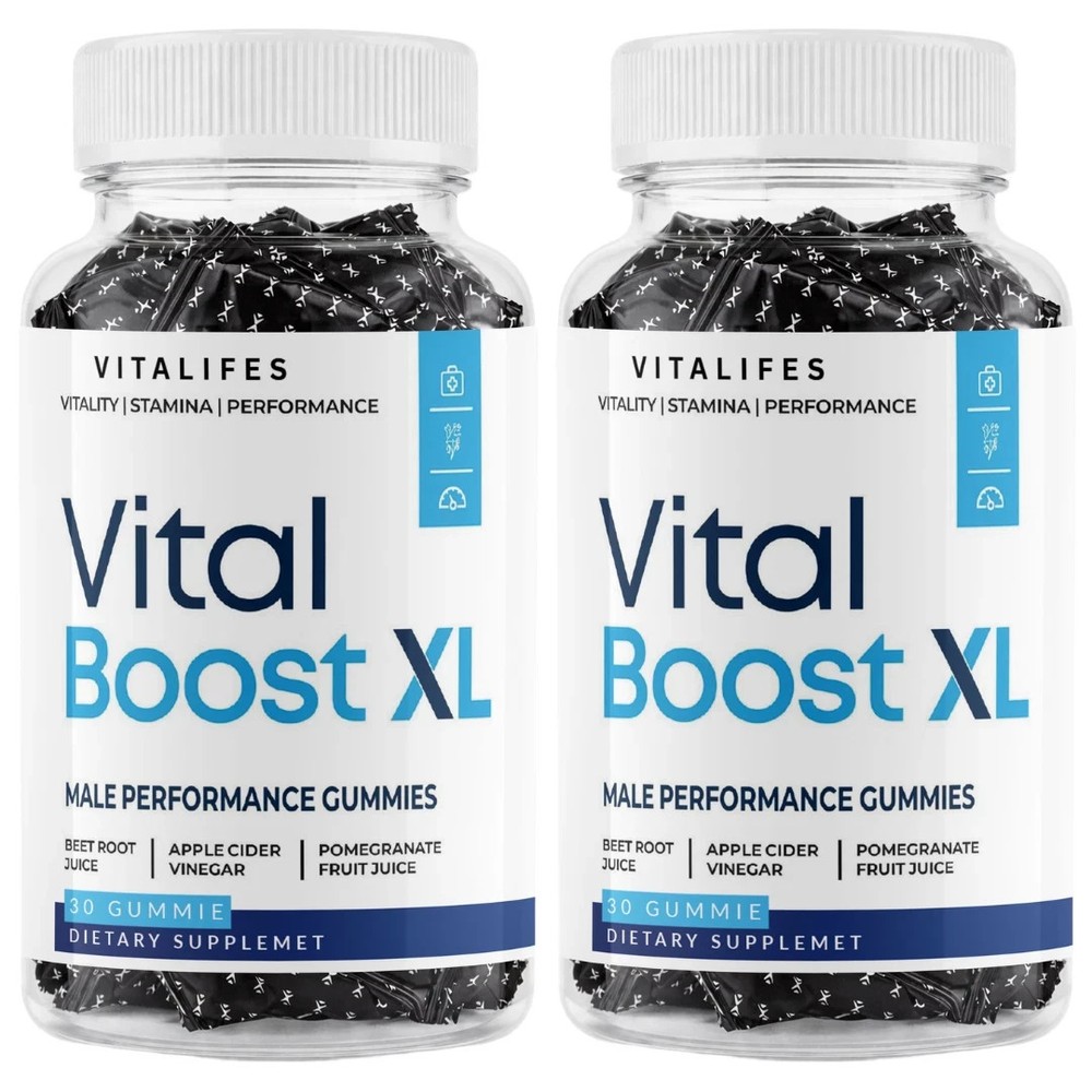 (2 Pack) Vital Boost XL Male Gummys Advanced Formula VitalBoost XL 30 Gummies