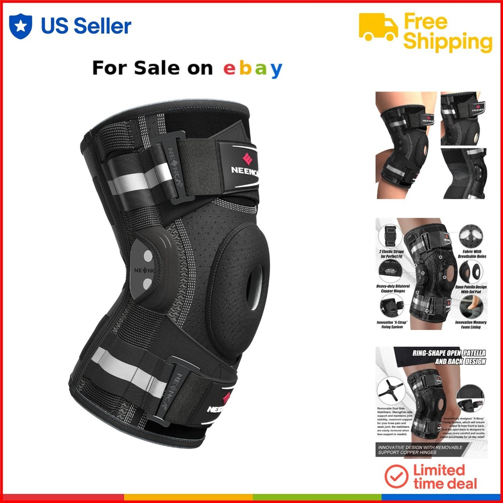 Knee Brace with Silicone Gel Pad for Pain Relief Arthritis Meniscus Tear Support