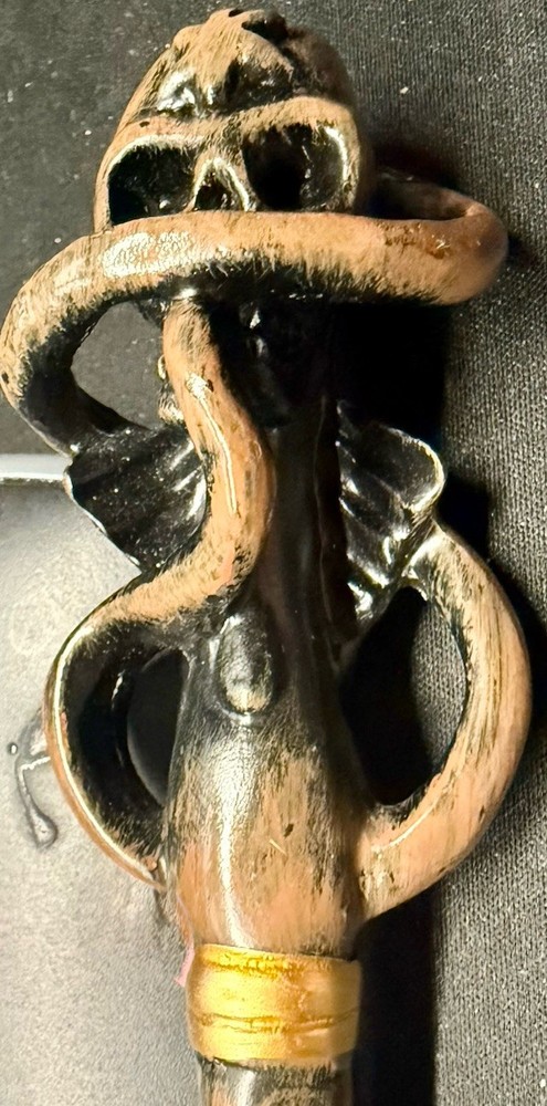 Wizarding World Death Eater Skull Swirl Wand - Not Noble Collection