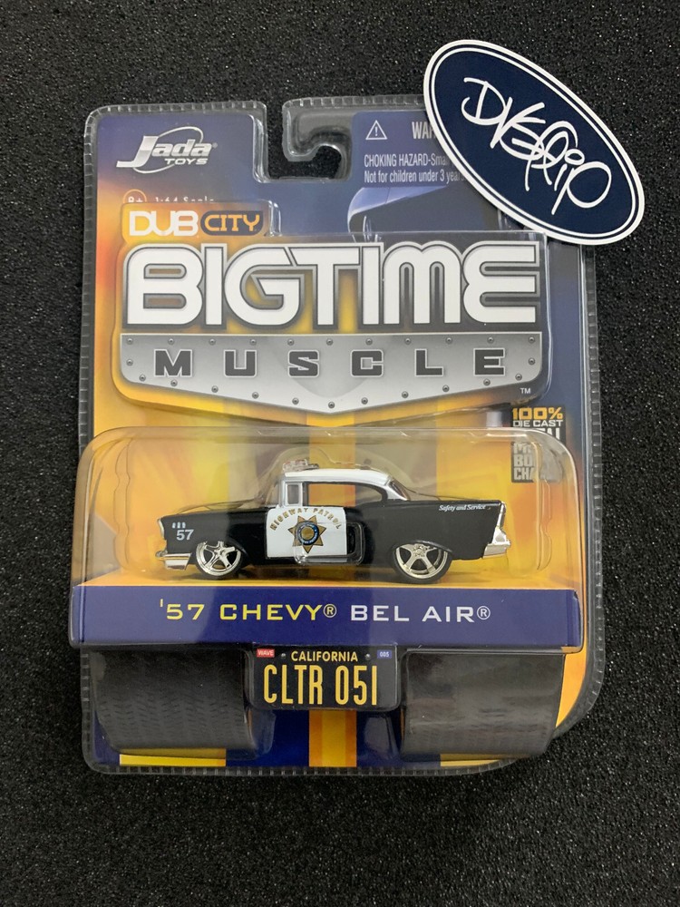 Jada Toys Dub City Bigtime Muscle '57 Chevy Bel Air Highway Patrol 1:64 2005