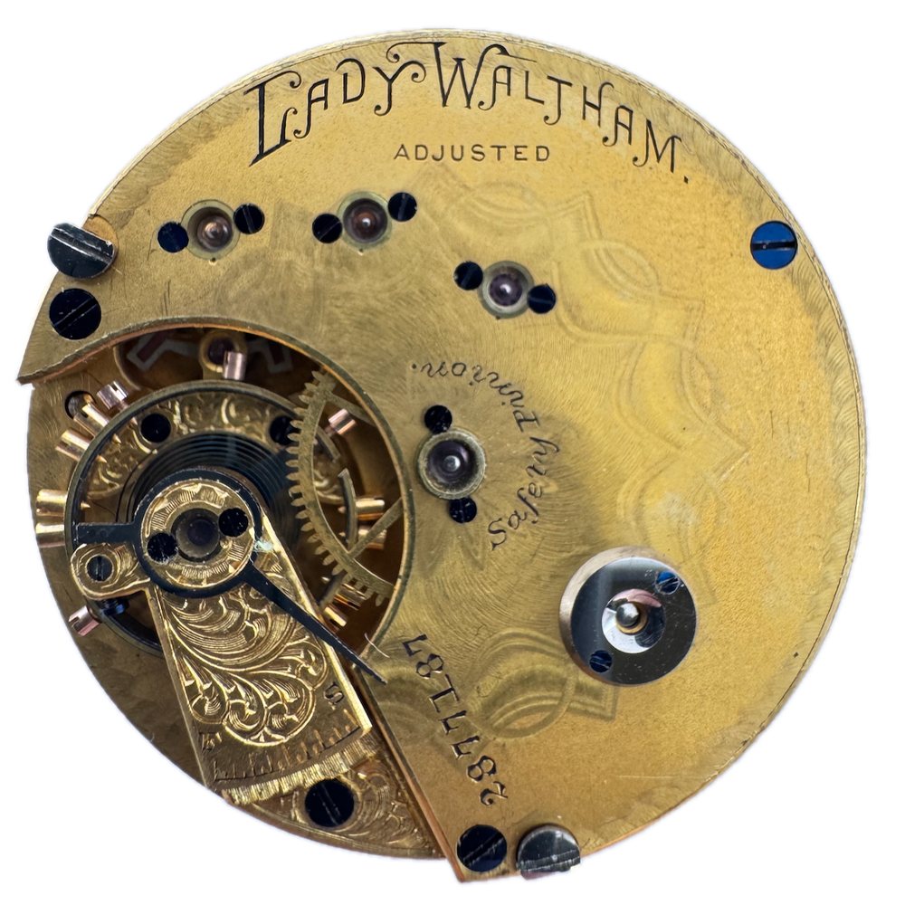 Antique 1886 Waltham 13 Jewel Hunter Pocket Watch Movement Royal USA 6s