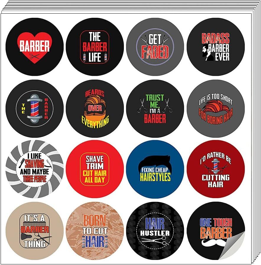 I am a Barber Stickers (10 Sets X 16 Designs)
