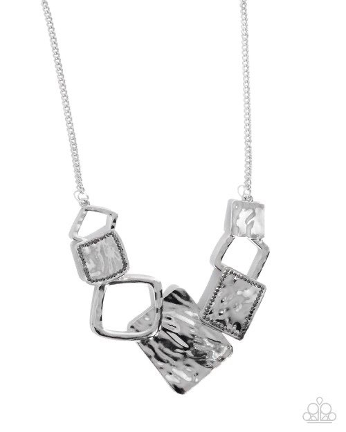 New Paparazzi Jewelry-Layered Luxury Necklace-Silver