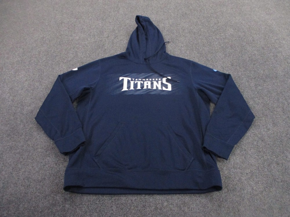 Tennessee Titans Hoodie Sweatshirt Adult L Dri Fit Training NFL Nike Logo Mens