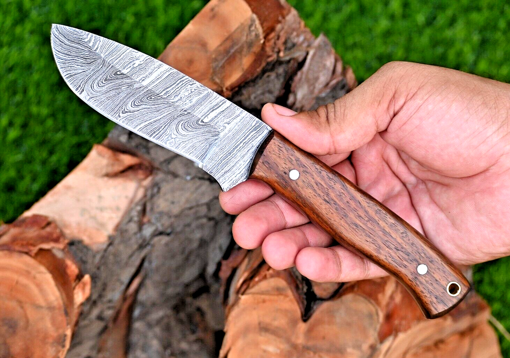 CUSTOM MADE HAND FORGED DAMASCUS STEEL HUNTING CAMPING KNIFE 2890