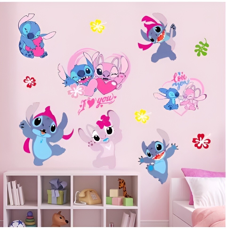 Lilo & Stitch Removable Wall Decal for Kids Room Vinyl Home Decor Mural  