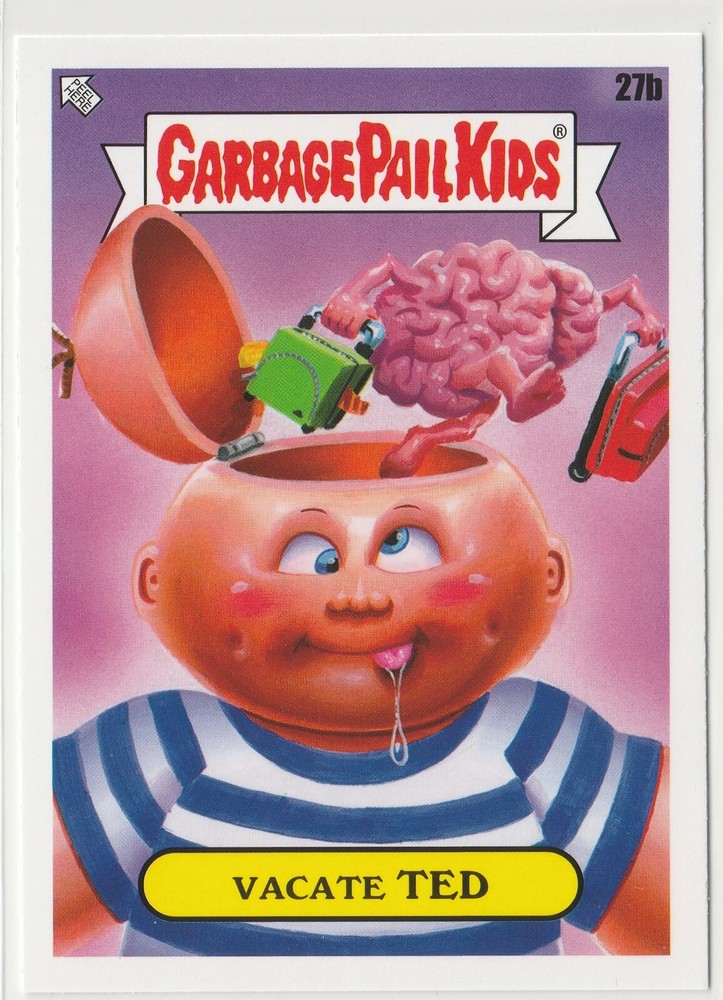 Vacate Ted Garbage Pail Kids GPK 2021 Series 27b Vacation Card