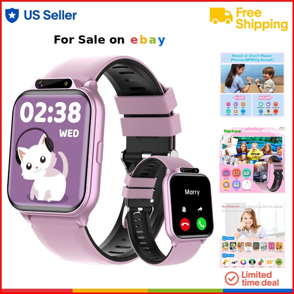 Waterproof Kids Smart Watch with Fitness Tracker Heart Rate and Sleep Monitor