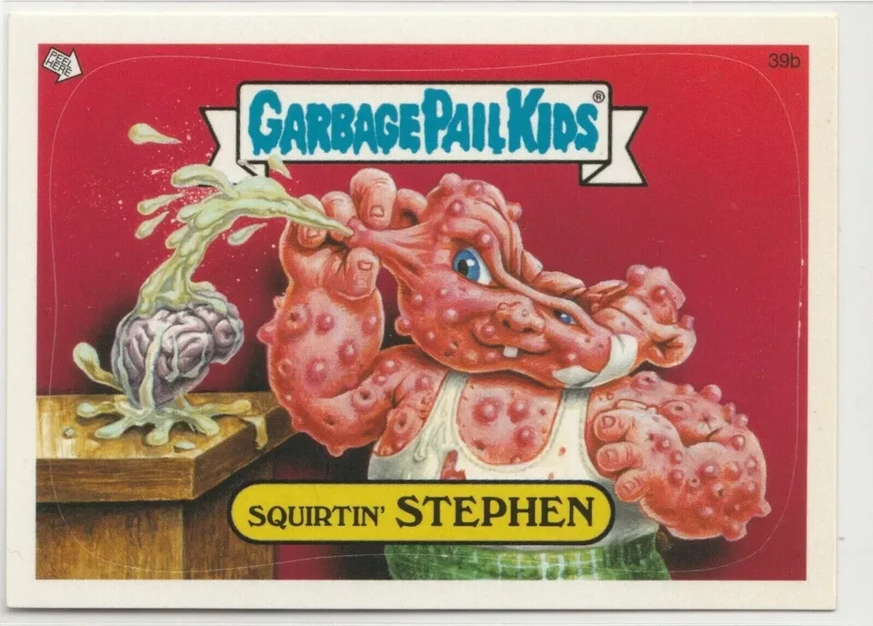 Squirtin Stephen 39b Garbage Pail Kids 2004 Series 2 GPK Card
