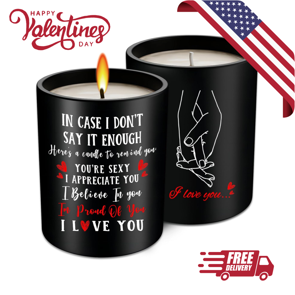Valentines Day Gift Candles, Wife Romantic Valentine Present For Her I Love You-image