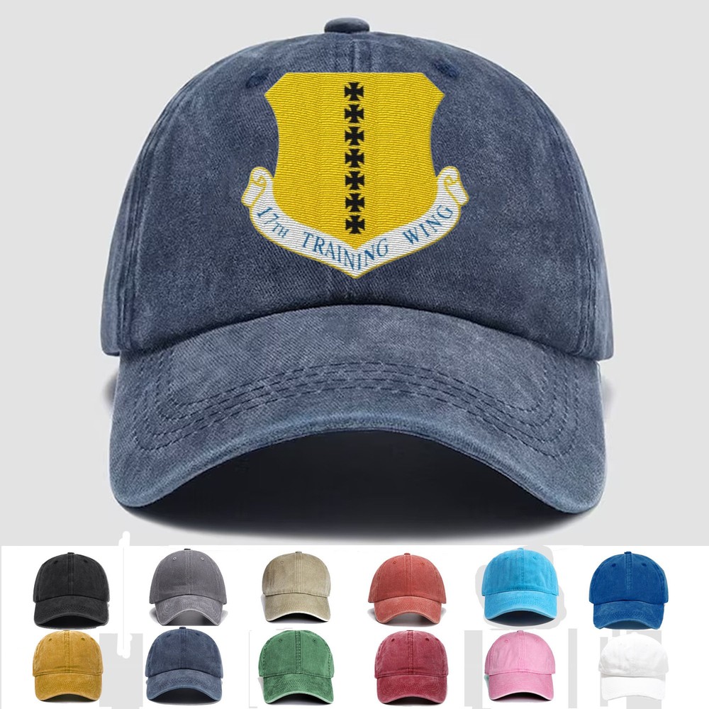 Custom Personalization Embroidered Hat 17th Training Wing, Veteran Cap, Gift