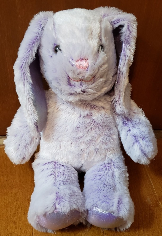 Build-A-Bear Workshop Rabbit Plush Lavender 16X10X7