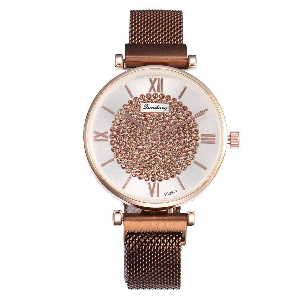 Gypsophila Decorative Tape Watch with 22cm Buckle, Stylish Design, Lightweight a