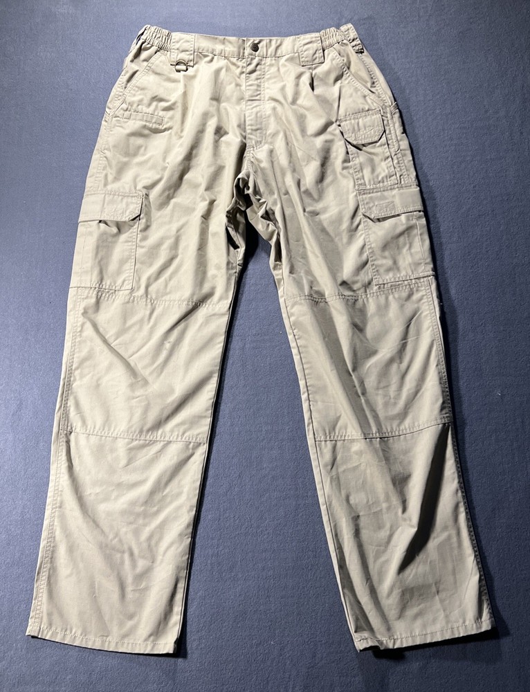 5.11 タクティカルパンツ メンズ 36x34 タン カーゴ Taclite プロ リップストップ キャンバス コンバット