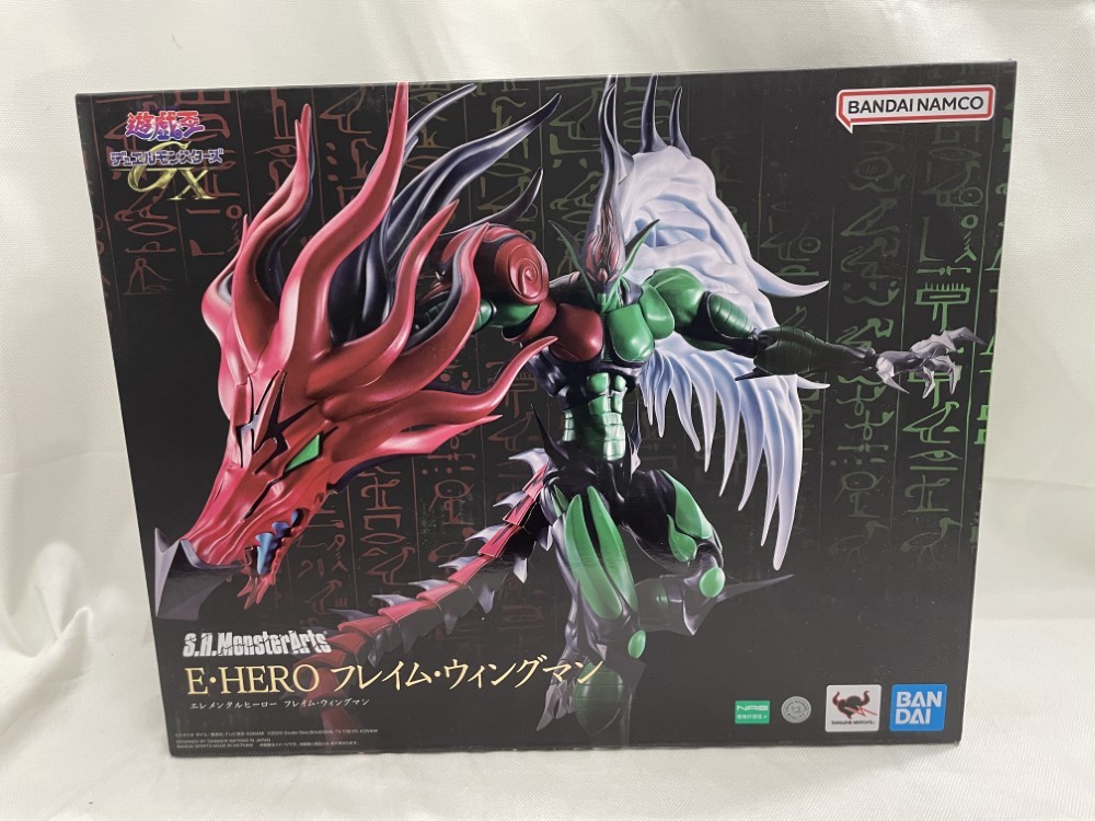 S.H.MonsterArts Flame Wingman Yu-Gi-Oh GX Action Figure Opened