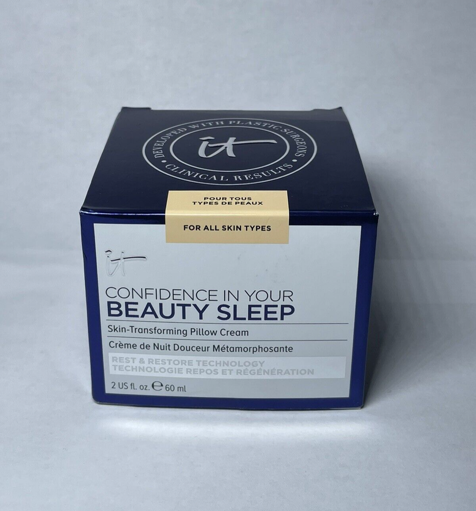IT Cosmetics Beauty Sleep Night Cream 2 oz Hydrating Anti-Aging Formula