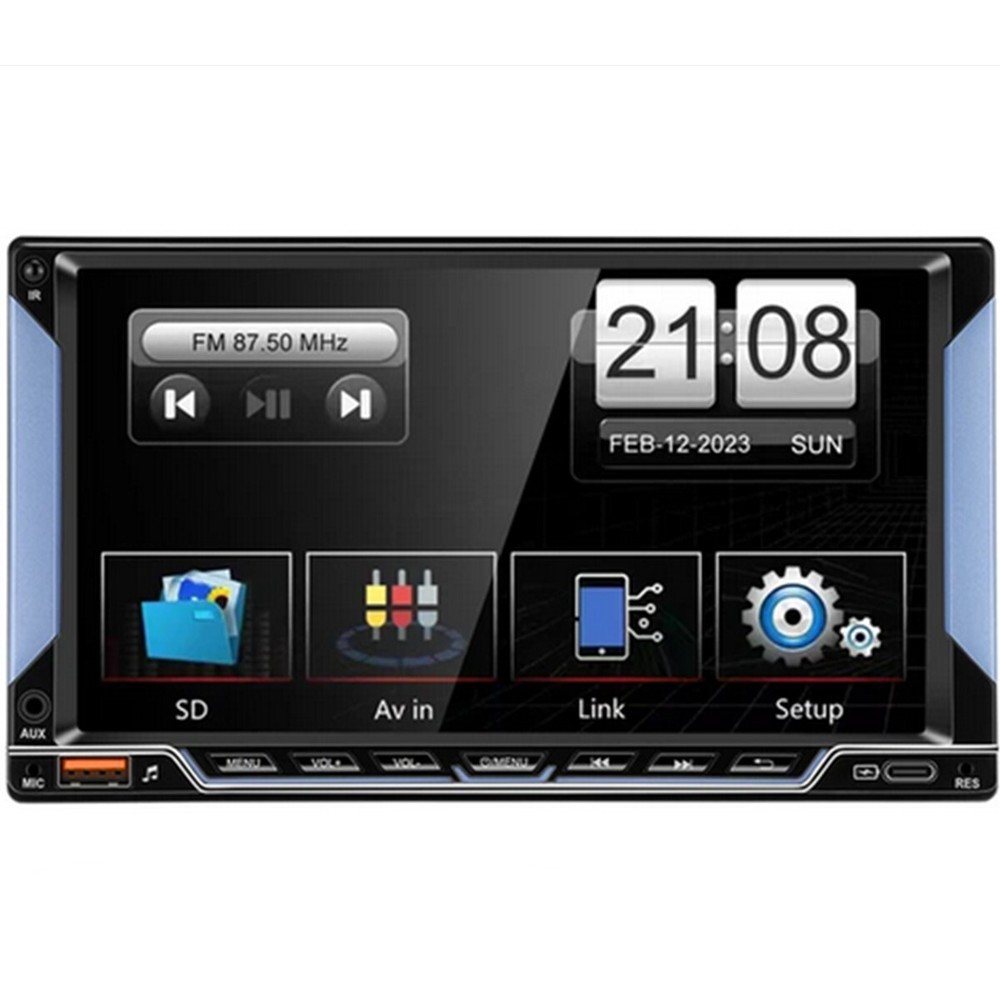 Double 2DIN Android 12 Car Stereo Radio Touch Screen Bluetooth GPS MP5 Player