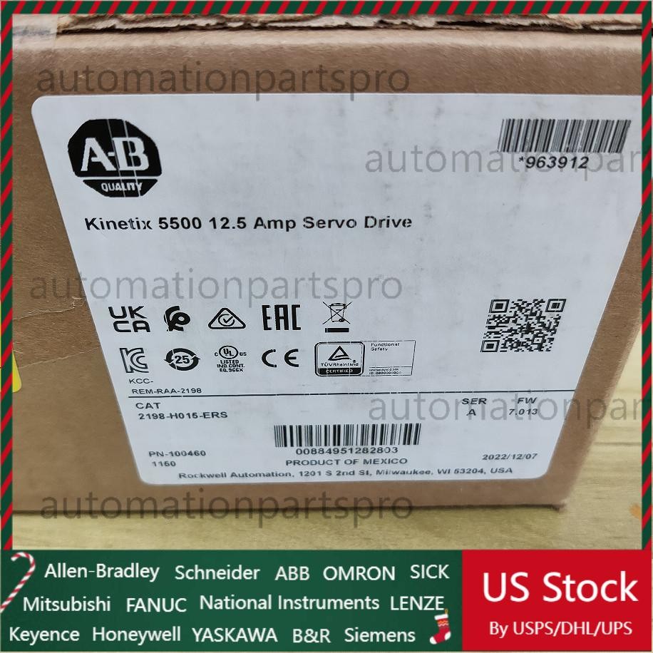 Allen Bradley 2198-H015-ERS Kinetix 5500 Servo Drive 12.5A 190-528V AC