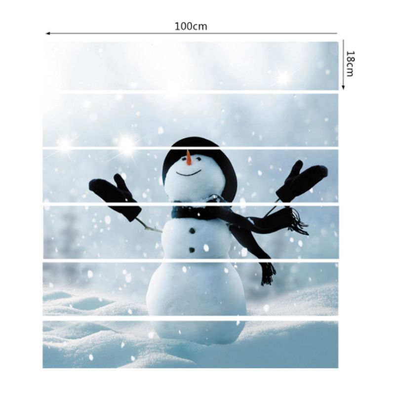 6-Piece 3D Christmas Stair Riser Decals - Non-Slip Floor Stickers