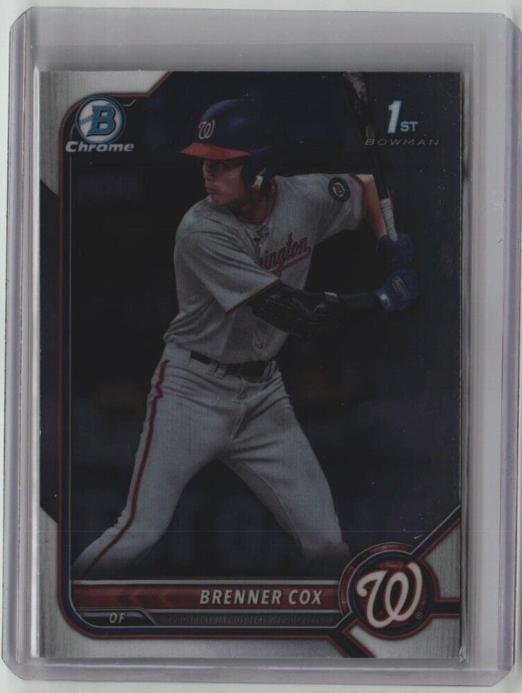 BRENNER COX ROOKIE BOWMAN CROMO 1er BDC-196 2022 MLB WASH NATIONALS ENVÍO GRATUITO