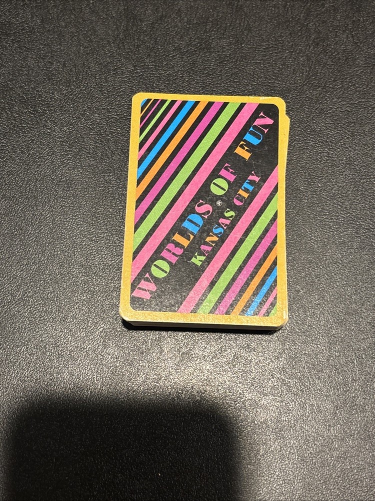 Vintage Worlds of Fun Theme Park Kansas City Missouri Playing Cards