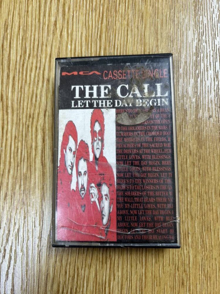 Call Let The Day Begin cassette single UK MCAC1362 MCA 1989