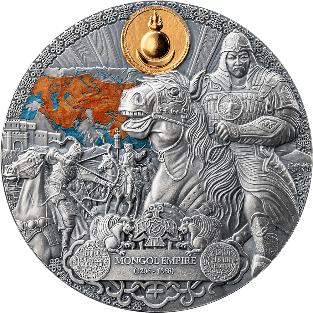 2024 Cameroon Tribute to Mongol Empire 2oz Silver Heritage Coin