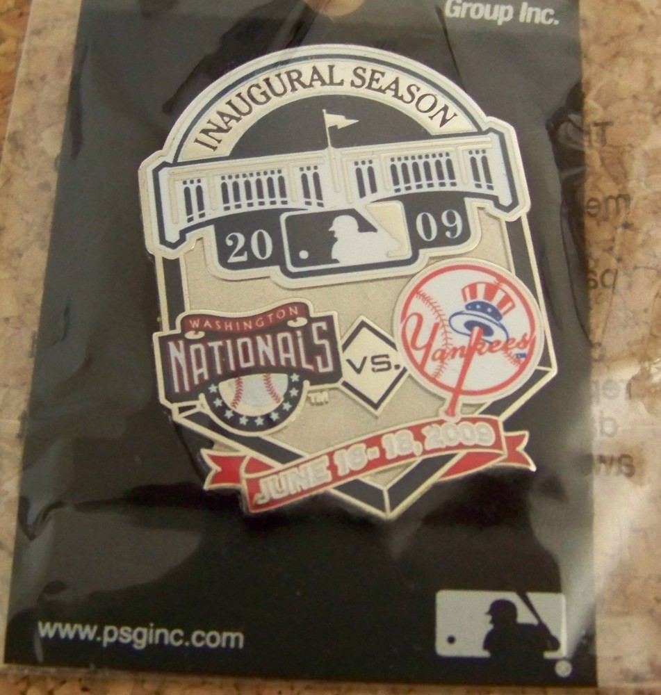 2009 Yankee Stadium 1st Ever Game Nationals Yankees pin