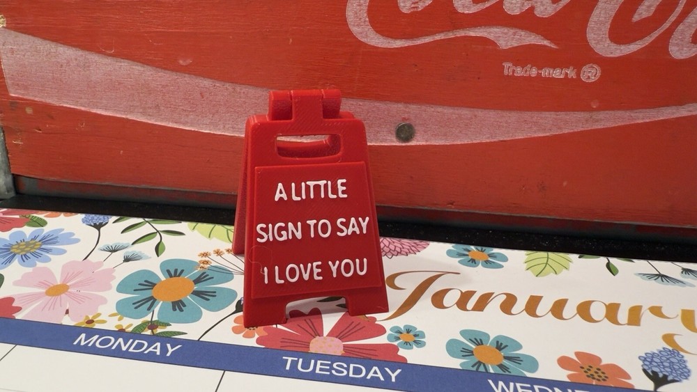 Valentines Day Gift Idea - Small I Love You Sign for Loved Ones-image