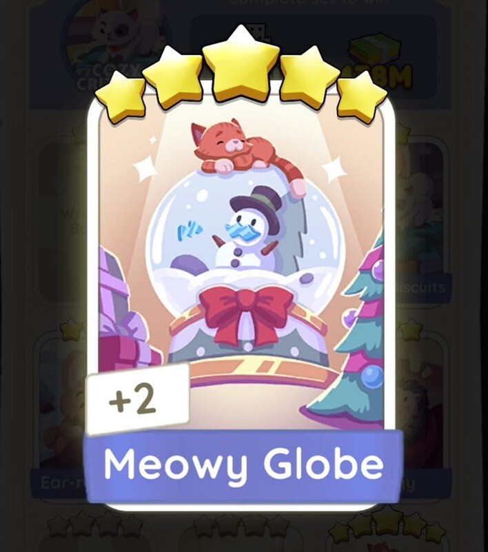 Meowy Globe - Monopoly Go - Sticker - 5Star⭐️