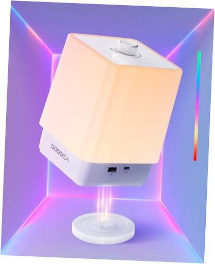 RGB Cordless Table Lamp with 6000mAh Charging Base for Bedroom