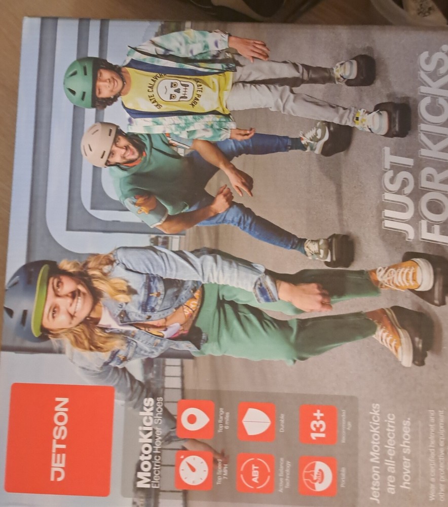 Jetson Motokicks 250W Electric Powered Hover Shoes, Black - JMOTO-BLK