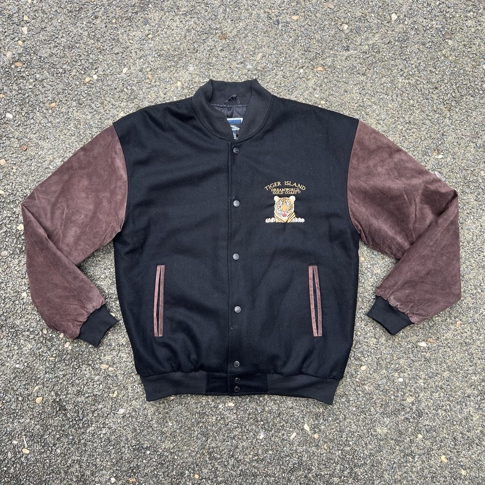 Vintage Dreamworld Tiger Varsity Jacket Men's Small Southern CC