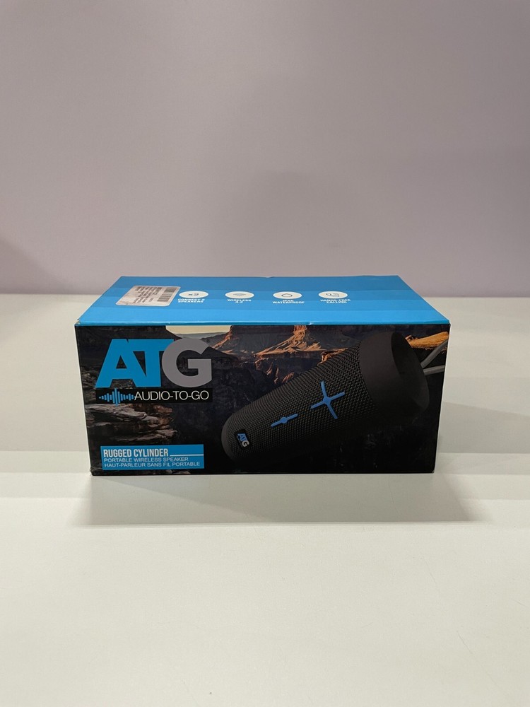 ATG Rugged Cylinder Speaker - Portable Outdoor Bluetooth Audio