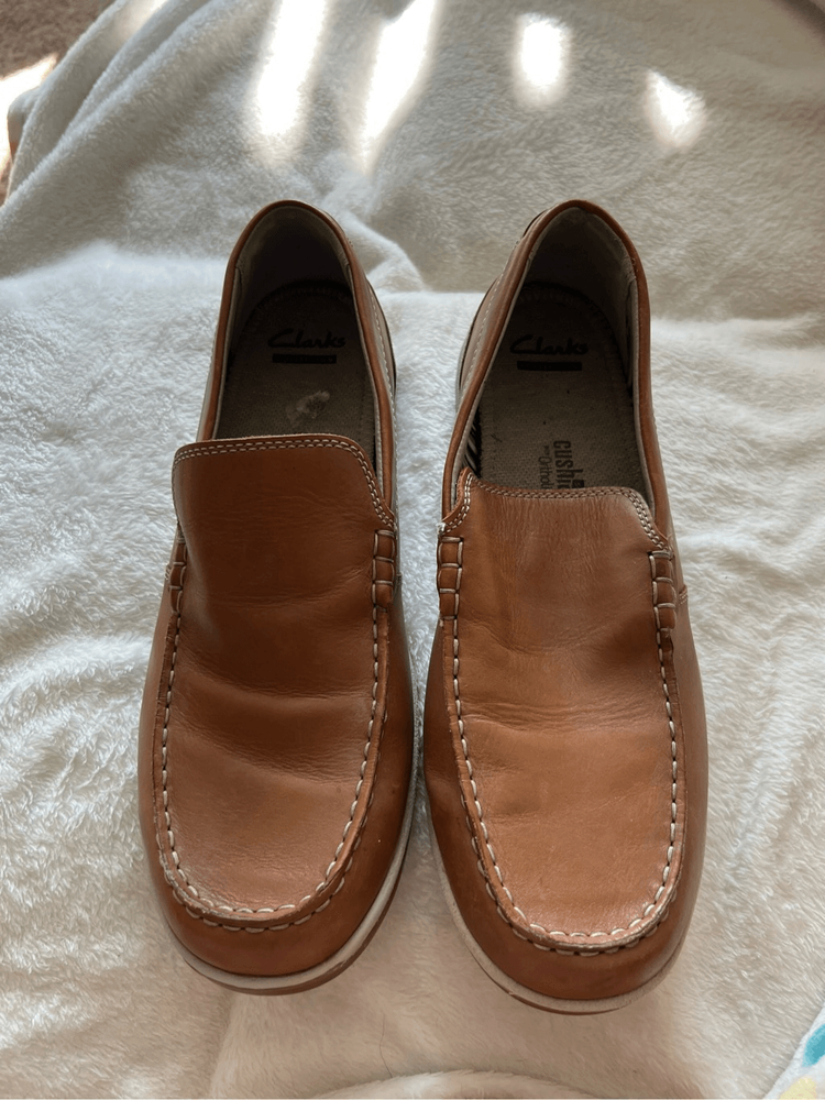 Clarks Men's Size 11 Brown Ortholite Cushioned Comfort Shoes
