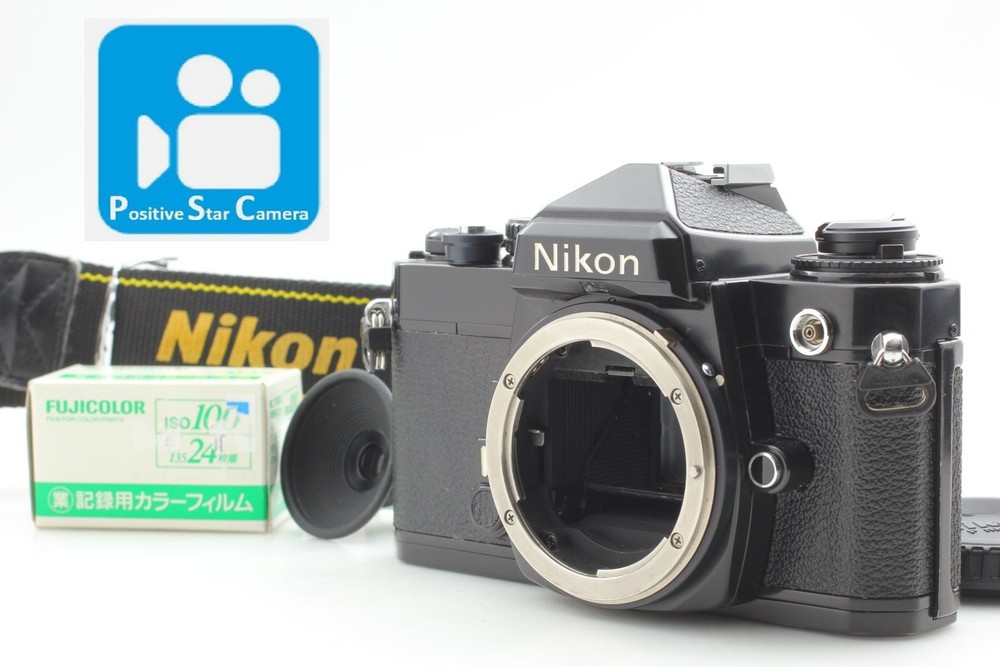 w/ DG-2🎦👀✨MINT✨ Nikon FE Black SLR body 35mm Film Camera From JAPAN