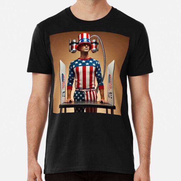 Chug the Vote! Premium Bipartisan Political Made in USA T-Shirt S-5XL