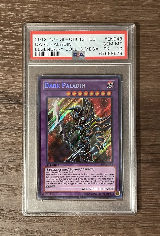 Yu-Gi-Oh Dark Paladin LCYW-EN048 1st Edition Secret Rare PSA 10 Gem Mint 2012 Low Pop